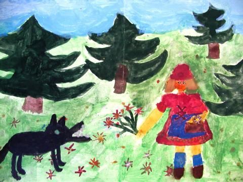 Archiv-Bild „Rotkäppchen und der Wolf“