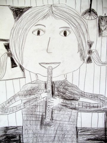 Archiv-Bild „Ich spiele auf der Flöte“