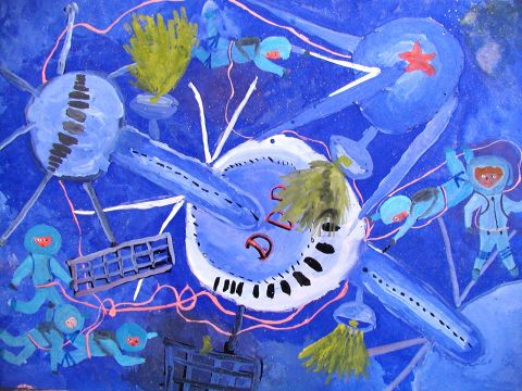 Archiv-Bild „Kopplung von Orbitalstationen der DDR und UDSSR“