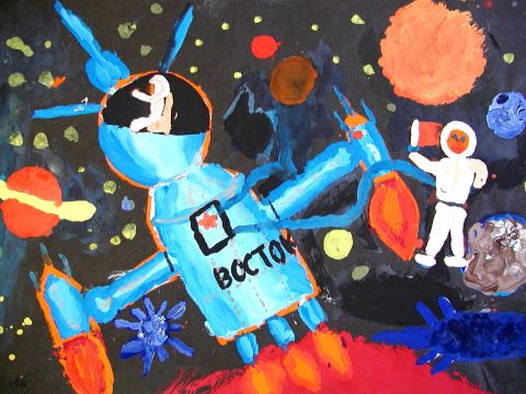 Archiv-Bild „Raumschiff Wostok aus der UDSSR“