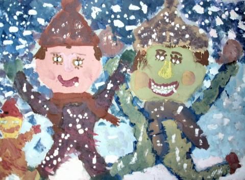 Archiv-Bild „Toben im Schnee“