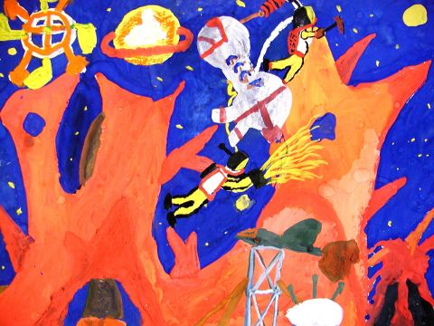 Archiv-Bild „Besuch auf einem fernen Planeten“