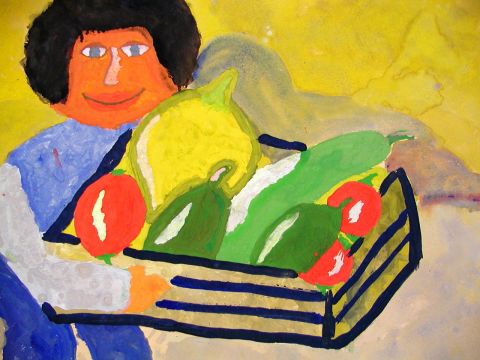 Archiv-Bild „Ich habe Gemüse geerntet“