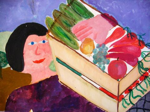 Archiv-Bild „Ich habe Gemüse geerntet“