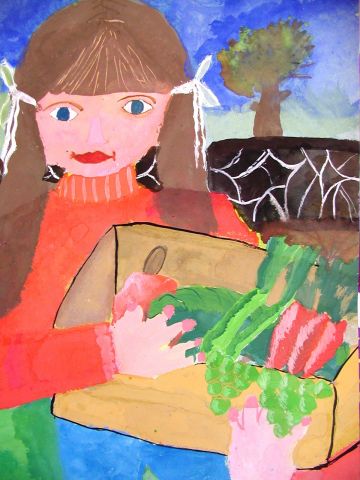 Archiv-Bild „Ich helfe bei der Gemüseernte“