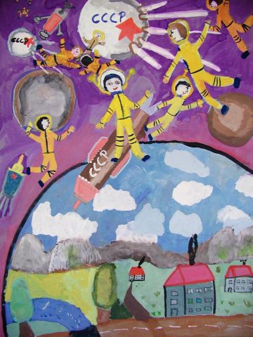 Archiv-Bild „Weltraumfahrt der UDSSR“