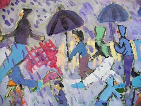 Archiv-Bild „Wir gehen im Regen spazieren“