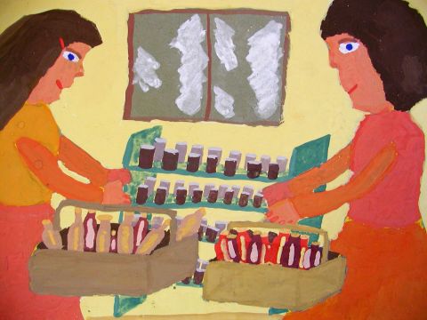 Archiv-Bild „Beim Einräumen“