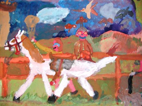 Archiv-Bild „Pferd und Reiter“