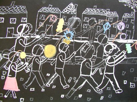 Archiv-Bild „Lampionumzug“