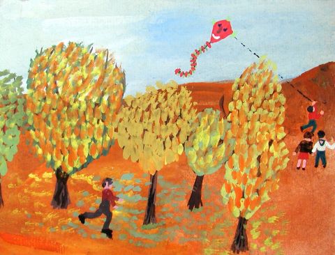 Archiv-Bild „Drachensteigen“