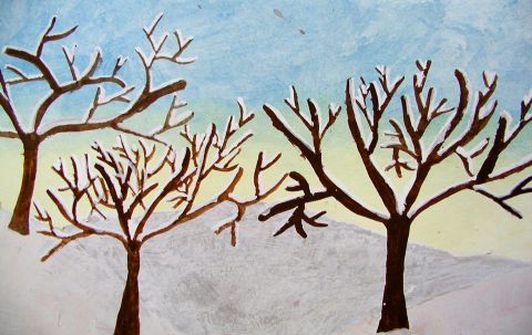 Archiv-Bild „Bäume im Schnee“