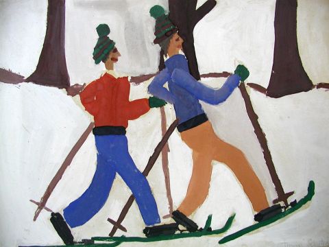 Archiv-Bild „Winterfreuden: Schiläufer“