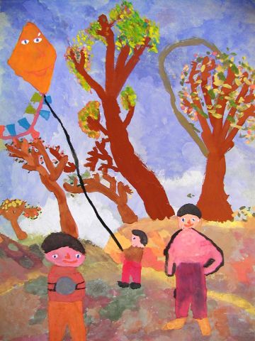 Archiv-Bild „Drachensteigen“