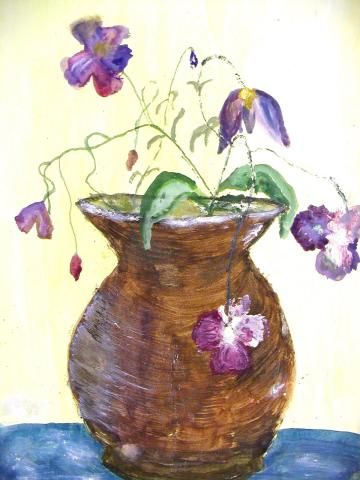 Archiv-Bild „Clematis in der Vase“