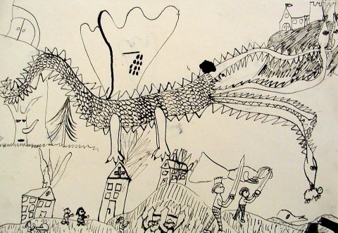 Archiv-Bild „Drache mit Flügeln“