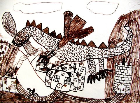 Archiv-Bild „Drache mit Flügeln“