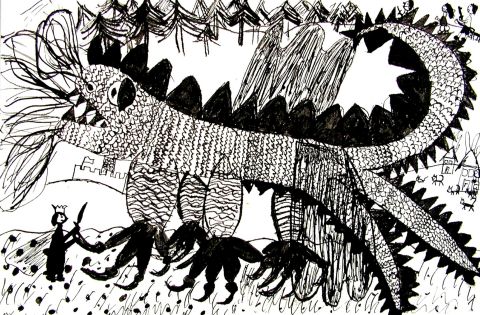 Archiv-Bild „Schwarzer Drache“