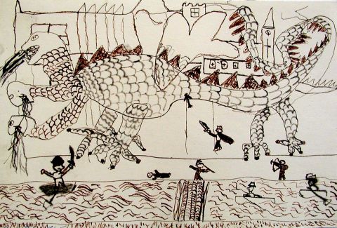 Archiv-Bild „Drache am Fluss“