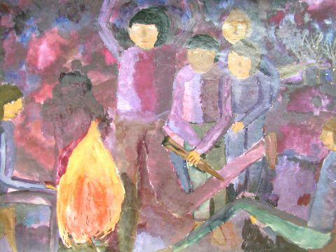 Archiv-Bild „Am Lagerfeuer“