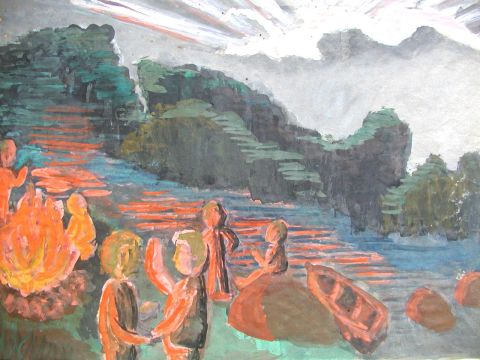 Archiv-Bild „Lagerfeuer am Strand“