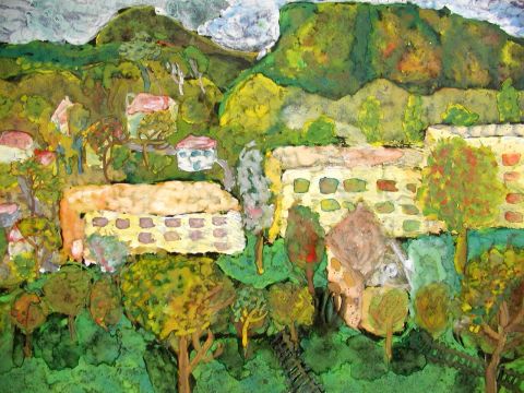 Archiv-Bild „Heimatliche Landschaft: Blick auf die Rinne“