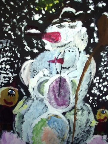 Archiv-Bild „Wir bauen zwei Schneemänner“