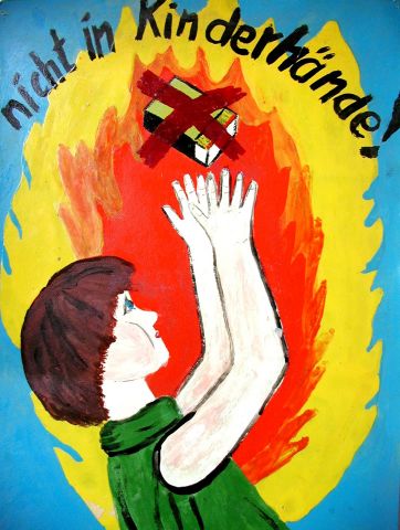 Archiv-Bild „Streichhölzer nicht in Kinderhände!“