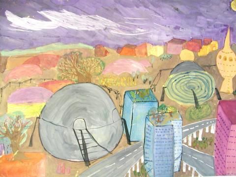 Archiv-Bild „Stadt auf dem Mars“