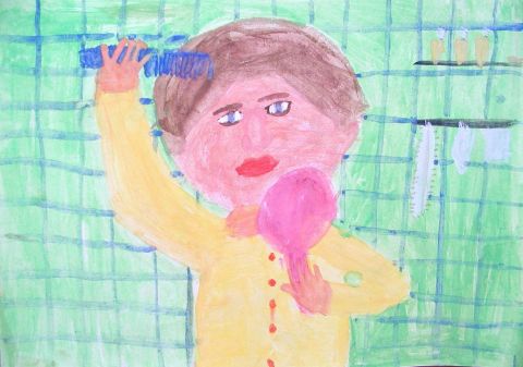 Archiv-Bild „Ich kämme mich“