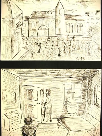 Archiv-Bild „E.T.A. Hoffmann: Des Vetters Eckfenster, Blatt 2“