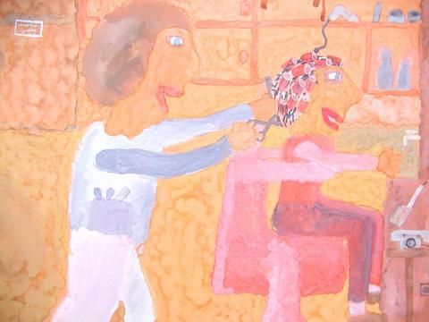 Archiv-Bild „Beim Frisör“