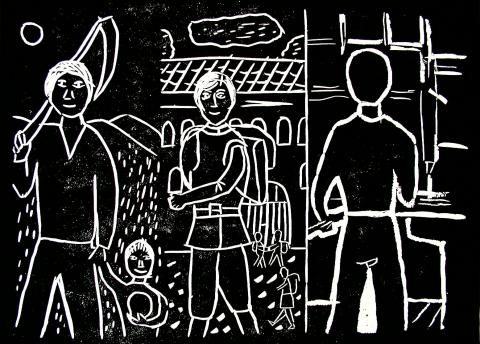 Archiv-Bild „Zyklus zu Hans Beimler, Antifaschist, Blatt 2“