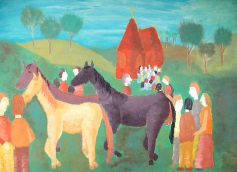 Archiv-Bild „Eichsfelder Pferdewallfahrt in Etzelsbach“