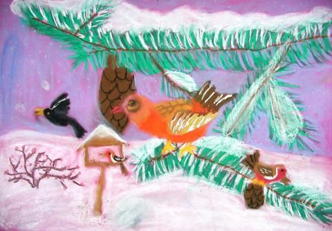 Archiv-Bild „Vögel am Futterhaus“