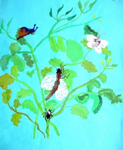 Archiv-Bild „Tiere auf Blättern“