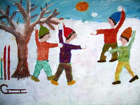 Archiv-Bild „Schneeballschlacht“