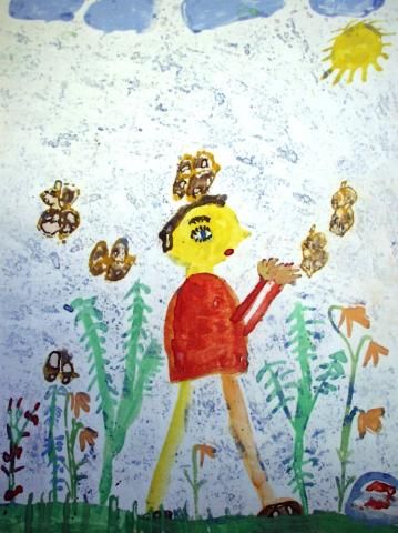 Archiv-Bild „Ich freue mich über die Schmetterlinge im Garten“