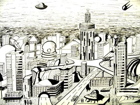 Archiv-Bild „Utopische Stadt“