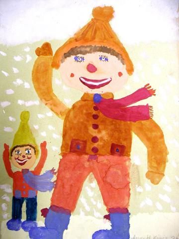 Archiv-Bild „Juchhe! Der erste Schnee“