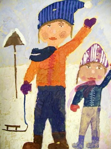 Archiv-Bild „Juchhe! Der erste Schnee“