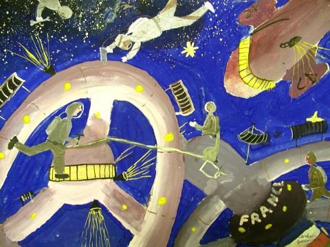 Archiv-Bild „Sowjetische Raumfahrt: Kopplung von Orbitalstationen“