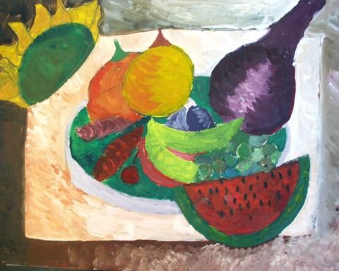 Archiv-Bild „Früchte und Blume“