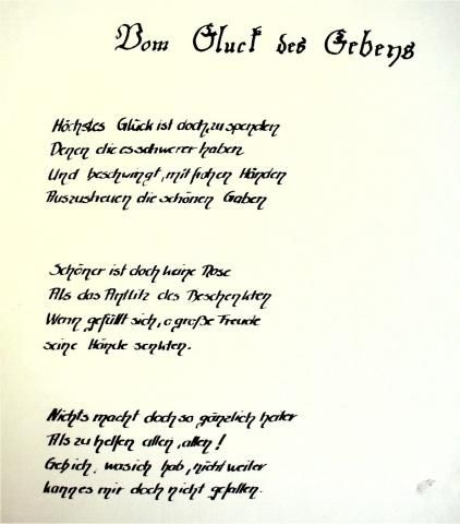 Archiv-Bild „Brecht: Vom Glück des Gebens“