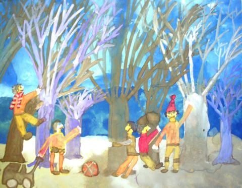 Archiv-Bild „Bäume im Spätherbst“