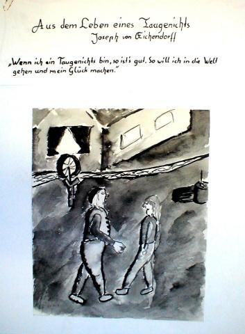 Archiv-Bild „Zyklus zu Eichendorff: Aus dem Leben eines Taugenichts, Blatt 1“