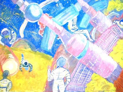 Archiv-Bild „Untersuchung eines unbekannten Planeten“