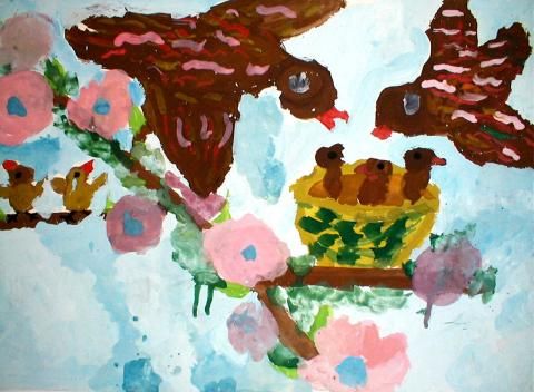 Archiv-Bild „Vogelnest im Baum“