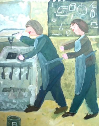 Archiv-Bild „In der Lehrwerkstatt“