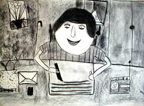 Archiv-Bild „Ich schreibe einen Brief“